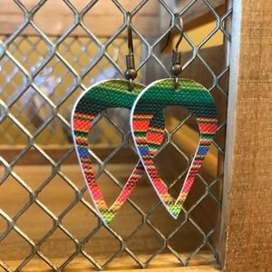 Leather (faux) earrings